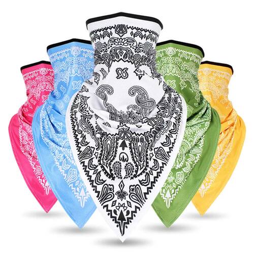 Men Women Bandanna Mask Sports Paisley Bandana Wrap Triangle