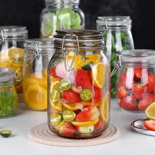 transparent square food sealed large jar storage safe glass