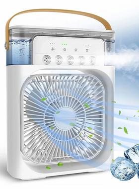 Portable Fan Air Conditioners USB Electric Fan LED Night Lig