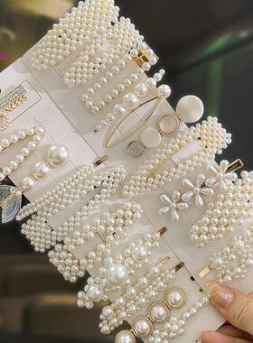 .Pearl hair accessories clips hairclips Women pin Barrettes