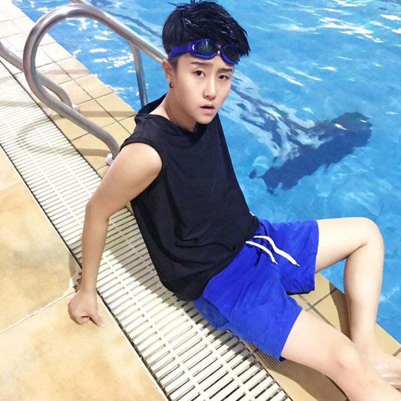 束胸泳衣外穿夏季新款无袖宽松