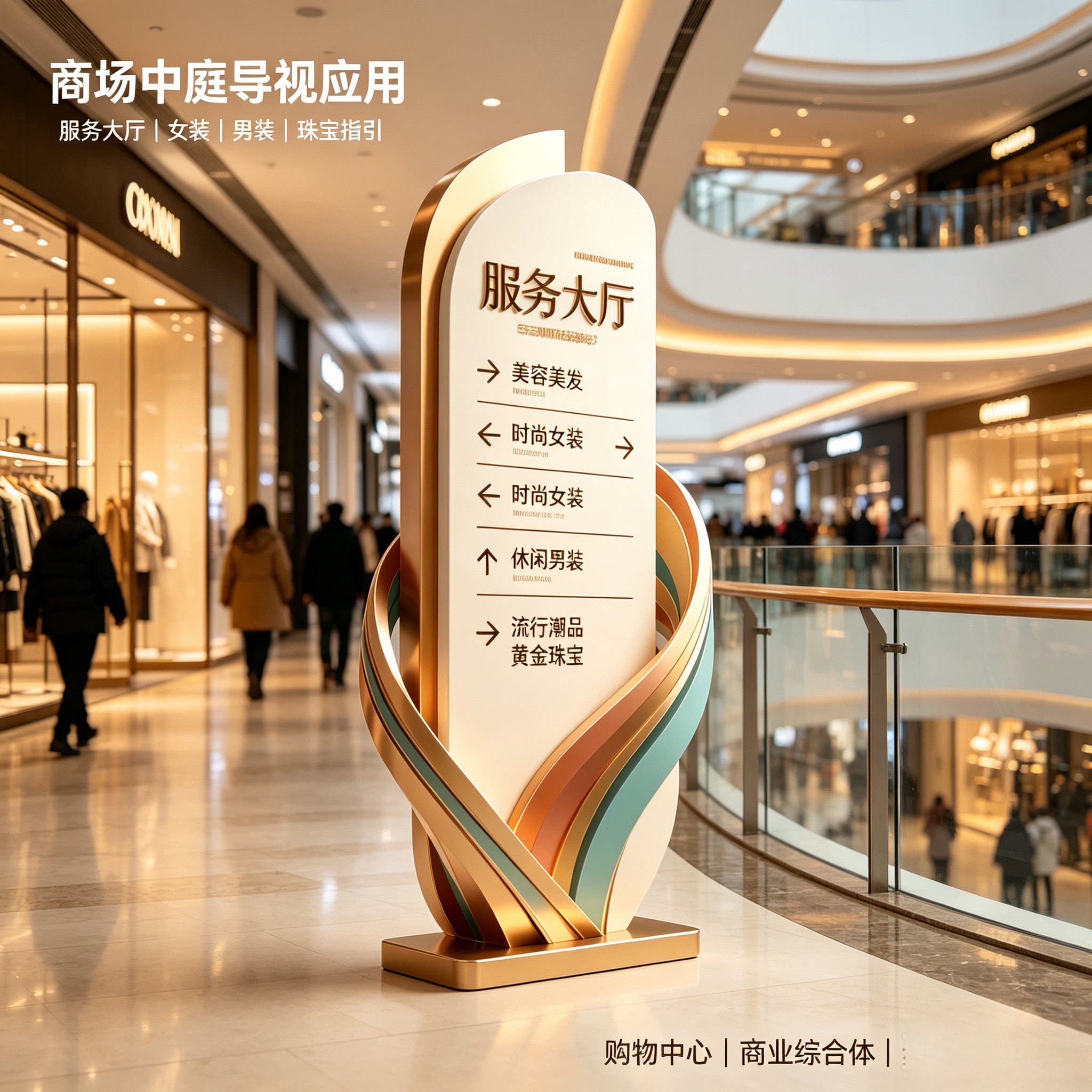 不锈钢立式导向牌定制