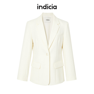 indicia标记商场同款简约长袖修身西装外套春秋女装5C309XZ457