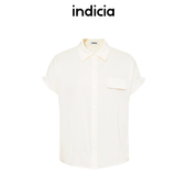 indicia标记商场同款 上衣6B406CS382C 衬衫 夏款 桑蚕丝简约时尚