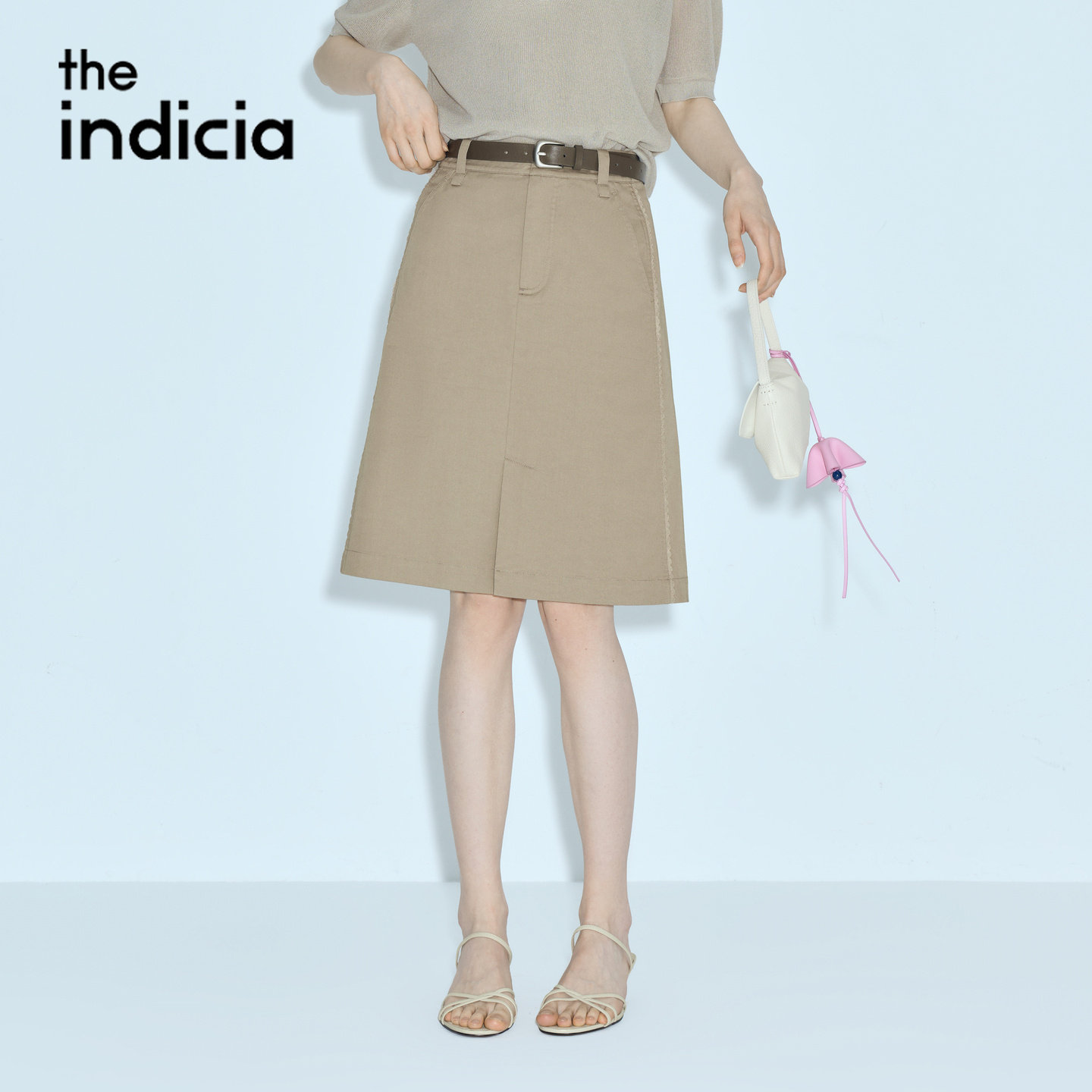indicia标记商场同款2026夏季新款女装半身裙短款裙子F2B6QZ164C