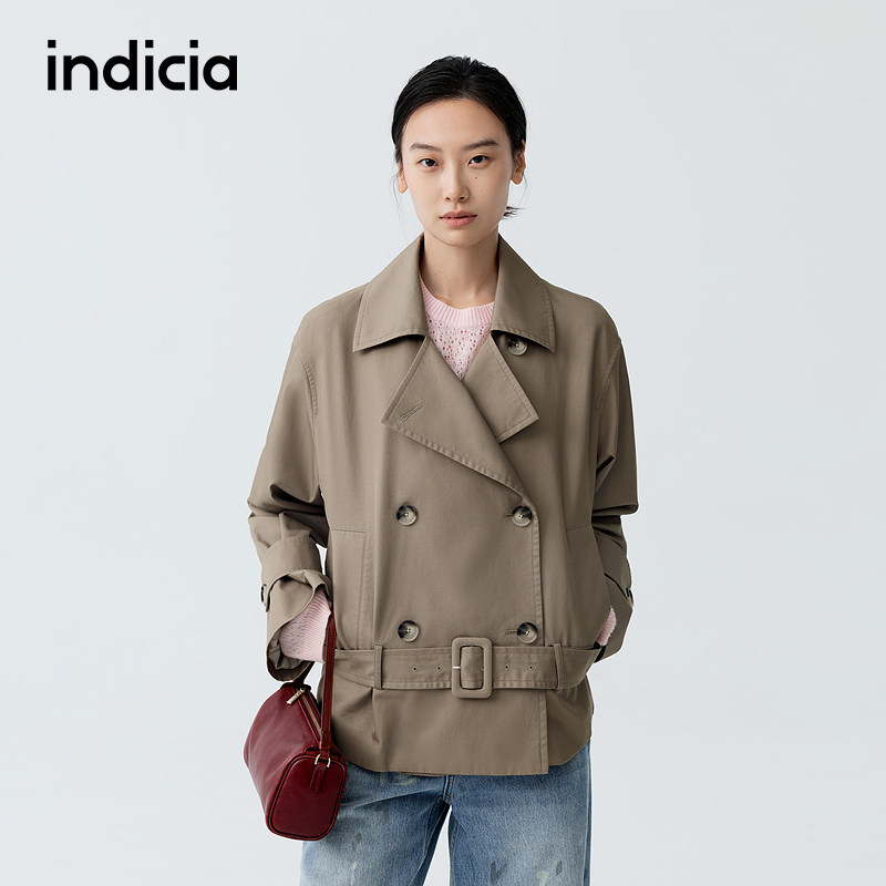 indicia标记商场同款2026春季新款风衣外套时尚女装F2A6FY063F