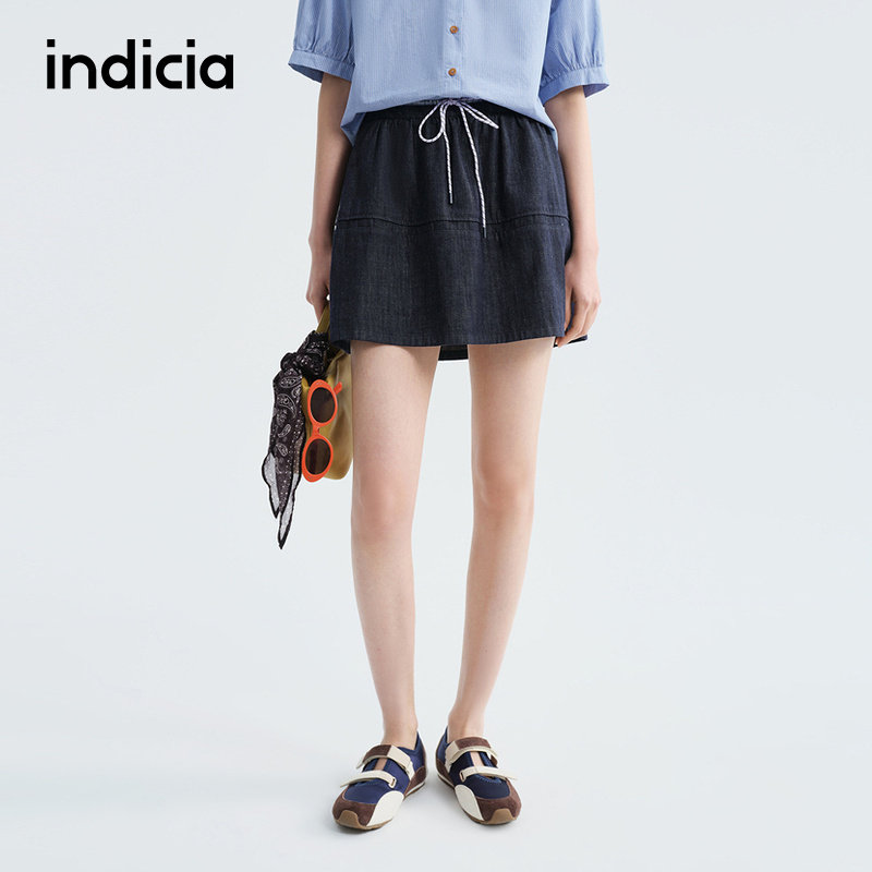 indicia标记商场同款2026夏季新款女装半身裙短裙子F2B6QZ128C