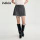半身裙灰色裙子女装 indicia标记25秋新款 不规则a字西装 L2C5QZ139