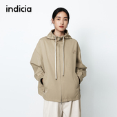 indicia标记商场同款 F2A5FY057N 风衣 25春新款 连帽休闲简约风短款