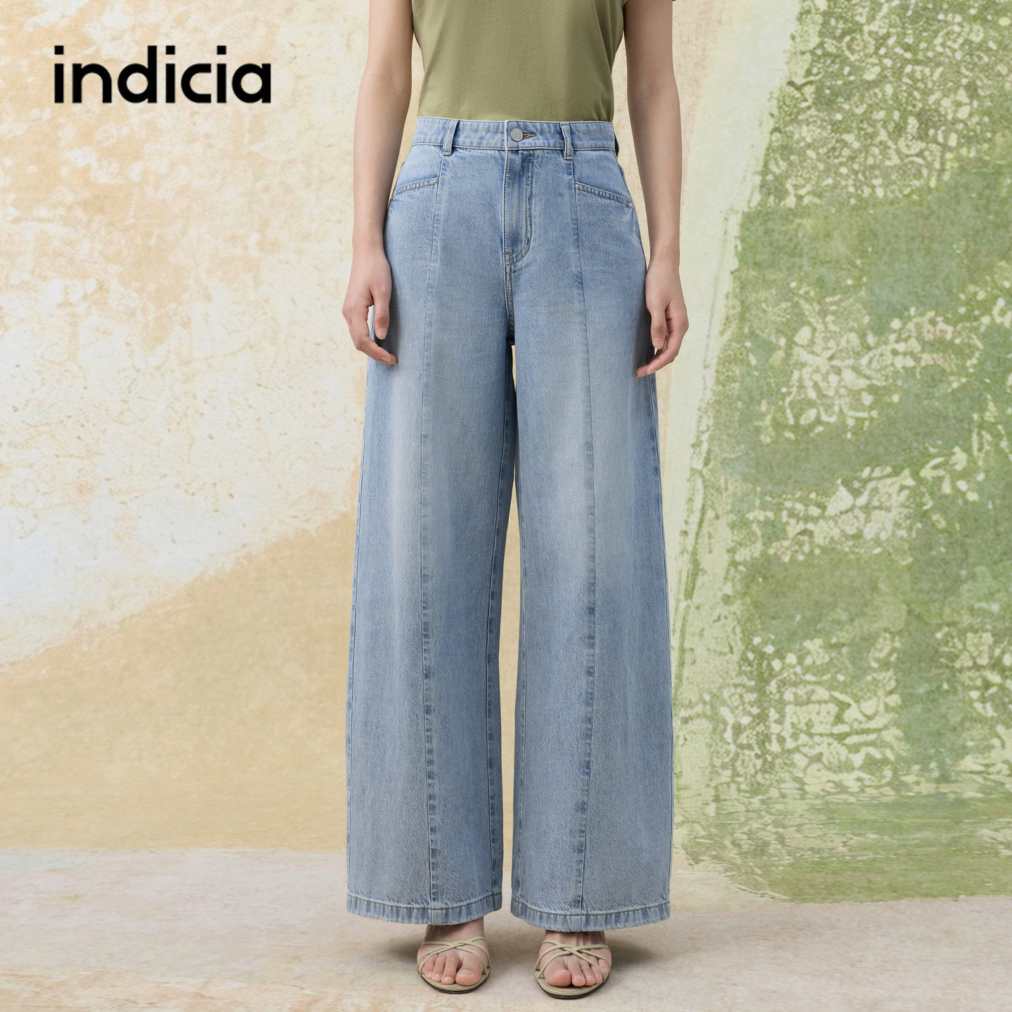 indicia标记商场同款2026夏季新款女装牛仔裤休闲长裤子