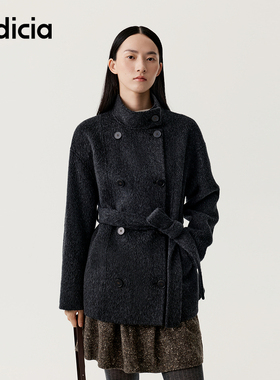 indicia标记商场同款2025冬季新款女装毛呢大衣外套L2D5DY253