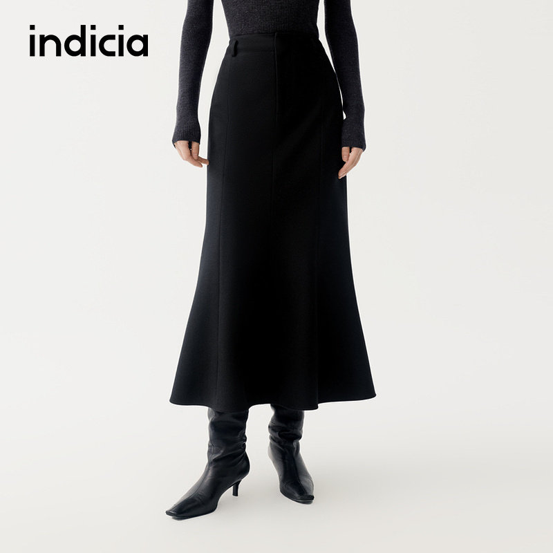 indicia标记商场同款冬季新款女装半身裙长裙子F2D5QZ587C