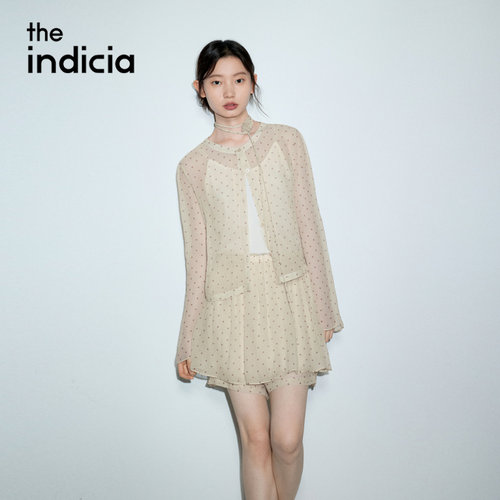 indicia标记商场同款2026夏季女装波点两件套米色套装L2B6TZ171