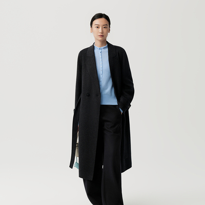 indicia标记商场同款25冬季新款女装羊毛大衣毛呢外套F2D5DY490C