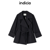 indicia标记商场同款 25春新款 极简廓形风衣外套休闲棉F2A5FY072N