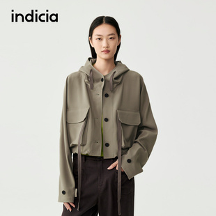 indicia标记商场同款2025秋季新款女装短款外套女F2C5WT397F