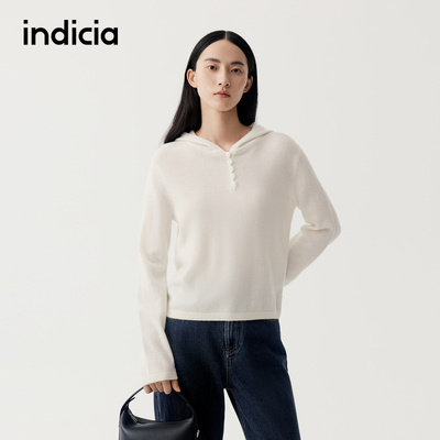 indicia标记标记商场同款25冬季新款女装羊绒衫毛衫F2D5MS462C