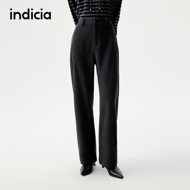 indicia标记25冬季新款百搭显瘦休闲裤香蕉裤弯刀裤女装L2D5KZ232