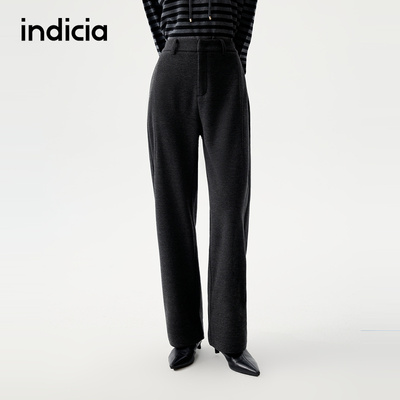 indicia标记25冬季新款百搭显瘦休闲裤香蕉裤弯刀裤女装L2D5KZ232