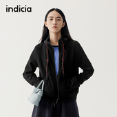 25冬季 新款 女装 indicia标记商场同款 卫衣短款 连帽外套F2D5WT506N