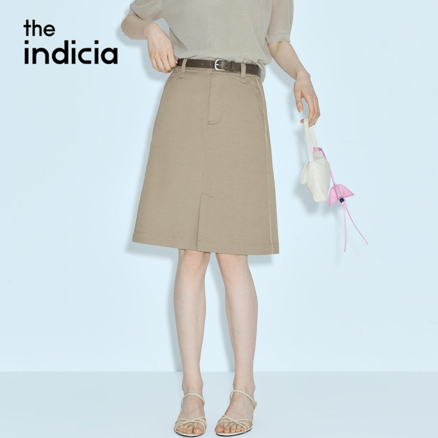 indicia标记商场同款2026夏季新款女装半身裙短款裙子F2B6QZ164C