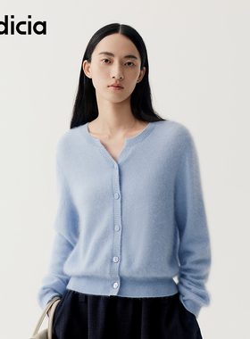 indicia标记商场同款2025秋冬季新款女装针织衫女开衫F2D5KS530C