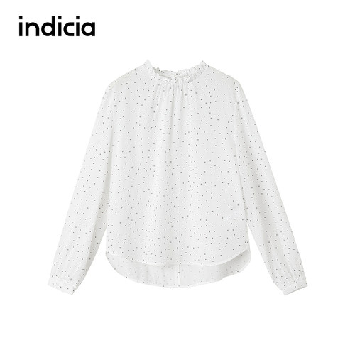 indicia标记商场同款2026春季新款衬衫白色时尚女装F2A6CS107C