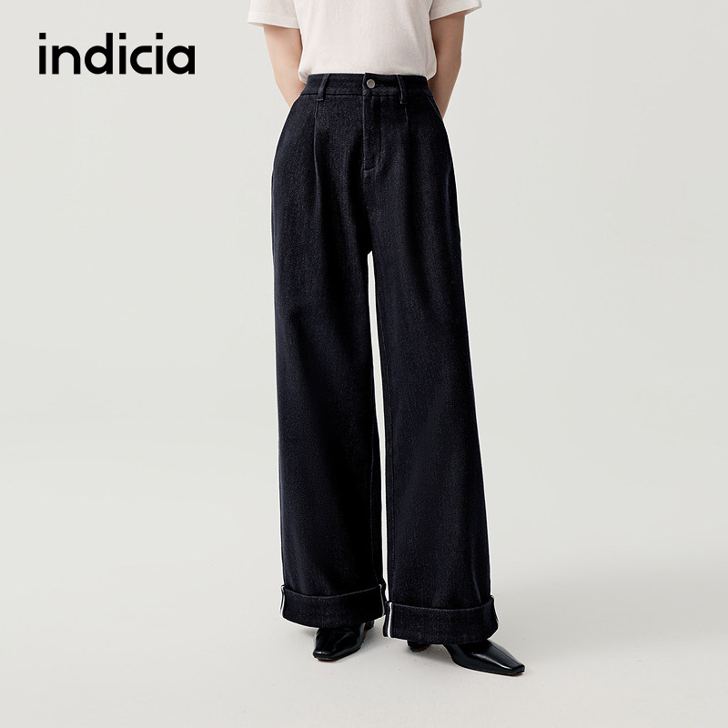 indicia标记商场同款冬季新款女装休闲裤长裤子F2D5NK479C