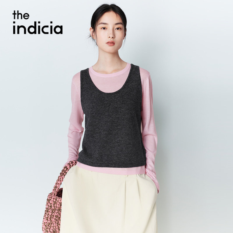 indicia标记商场同款26春季新款女装两件套装背心针织衫L2A6ZZ014