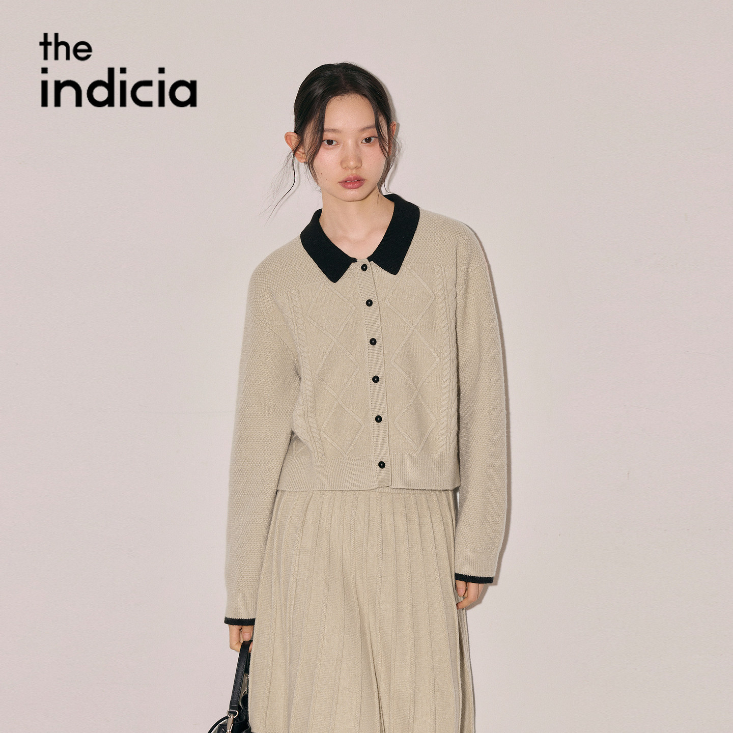 indicia标记两件套针织衫半身裙套装2026冬季新款女装L2D6TZ390Z