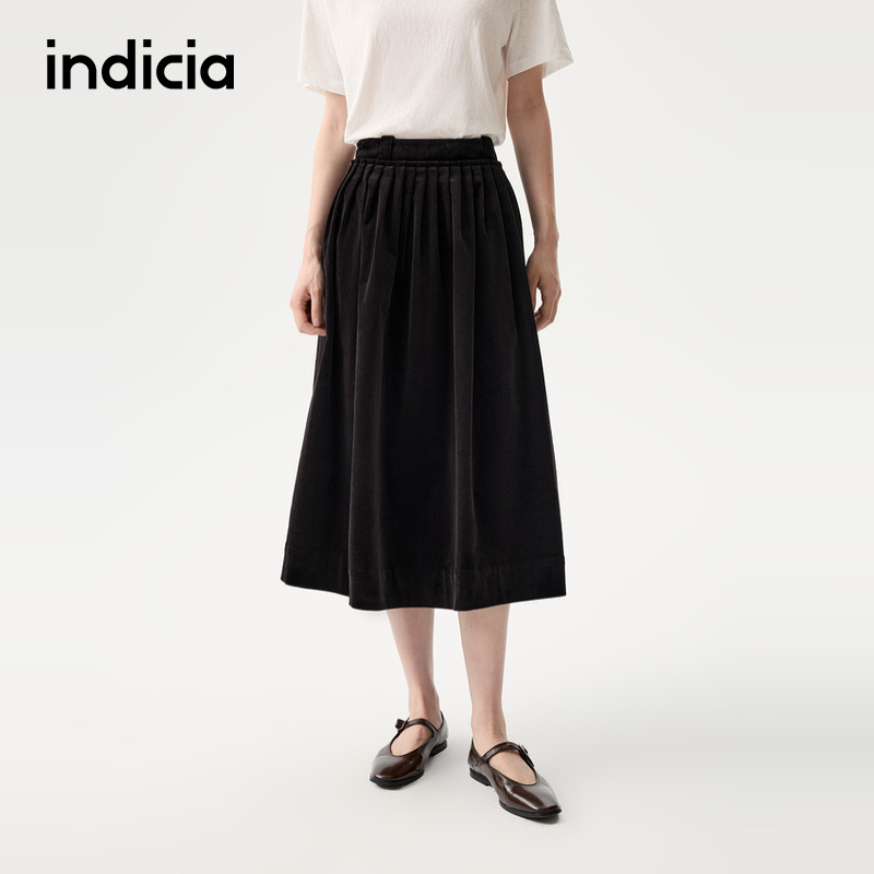 indicia标记商场同款2025秋冬季新款女装半身裙棉裙子L2D5QZ220