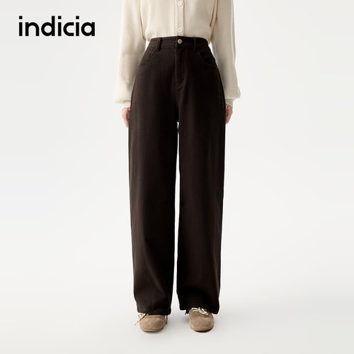 indicia标记商场同款2025秋冬季新款女装牛仔裤休闲水洗L2D5NK244