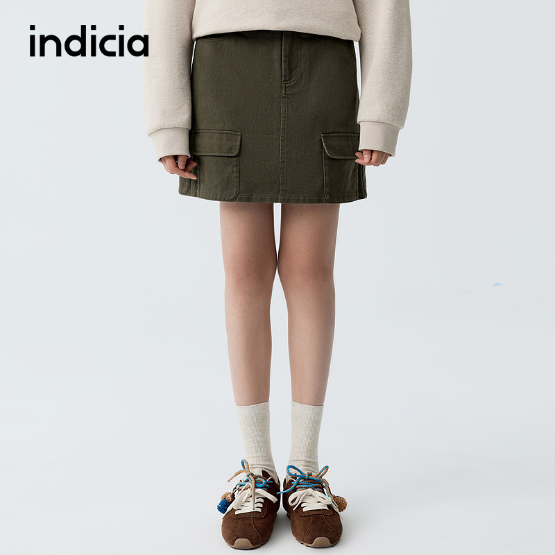 indicia标记商场同款2026春秋季新款半身裙女短裙子F2A6QZ065F
