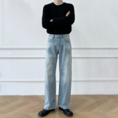 高品质cleanfit直筒宽松休闲显瘦牛仔裤 男笙 春季 型 A字直筒版