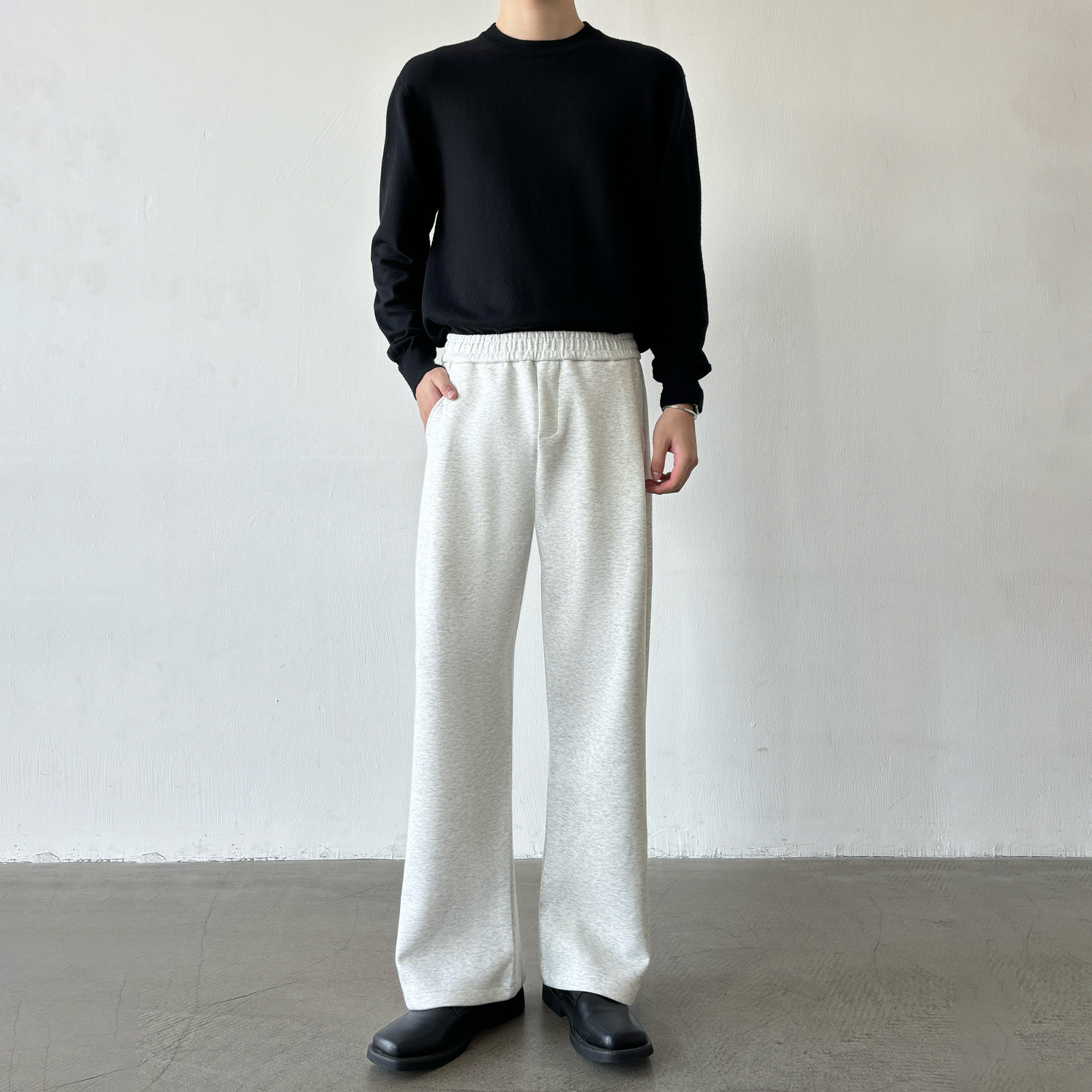 男笙【高品质微喇卫裤】春夏季压褶设计微喇宽松卫裤休闲运动裤男