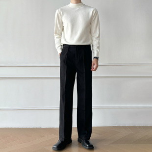 高品质直筒宽松西裤 显瘦西装 裤 男笙 款 春季 四季 百搭直筒西裤