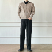 男笙 男 三本针工艺休闲直筒西裤 高品质TR色纺布不掉色西裤 冬季