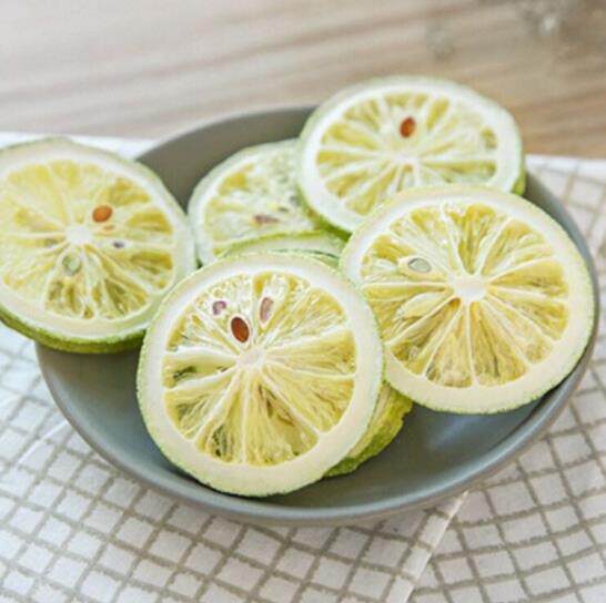 冻干香水柠檬片无籽冻干青柠檬干非蜂蜜柠檬片不加蔗糖冷泡茶泡水
