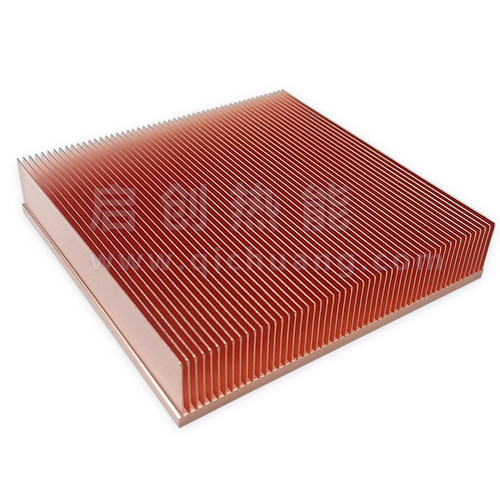 紫铜一体式芯片阵列卡散热片