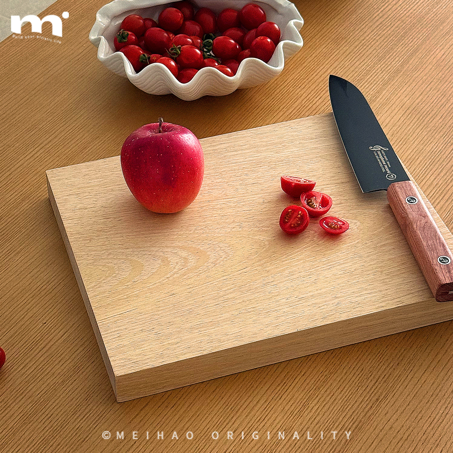 原创ins芒果木整切菜板无胶厚砧板家用实木牛排面包西餐托盘