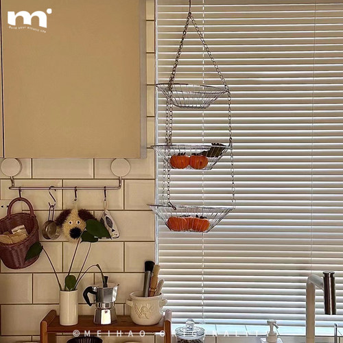 法式复古挂式零食水果收纳吊篮