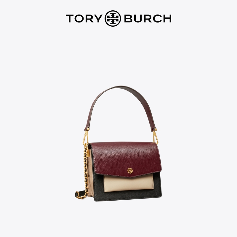 ToryBurch中号拼色斜挎背包