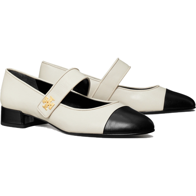 TORY BURCH 汤丽柏琦 拼色玛丽珍低跟芭蕾鞋单鞋女鞋 161779