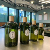 森绿色避光自然风旋盖式 乳液替换瓶大容量500ml洗发水护发素浴室