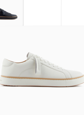 Armani/阿玛尼EA 男士真皮时尚简约低帮休闲鞋 EM003081 AF18228