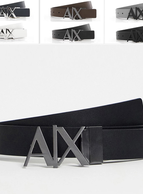 Armani/阿玛尼 AX 男士时尚真皮2面用皮带腰带 951017 CC505