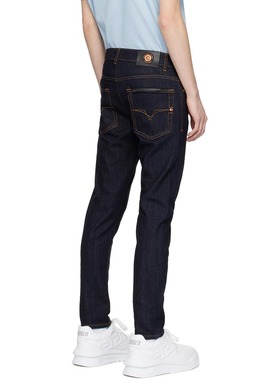 Versace/范思哲VJ 男士潮牌修身时尚长裤牛仔裤 76GAB5K0 DW022