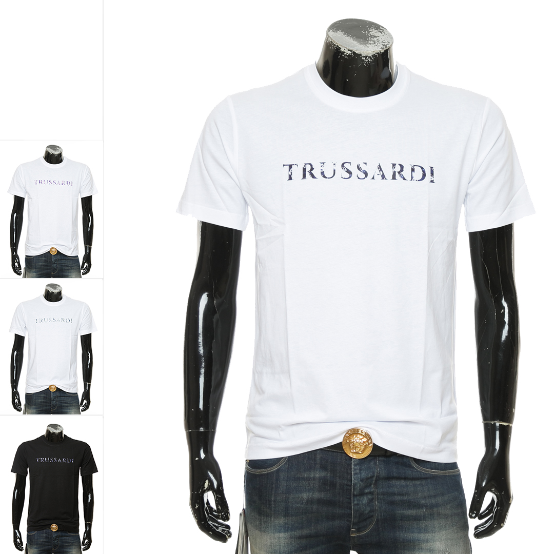 TRUSSARDI 楚萨迪印花男士网球穿搭短袖圆领T恤52T00732 1T005381 男装 T恤 原图主图