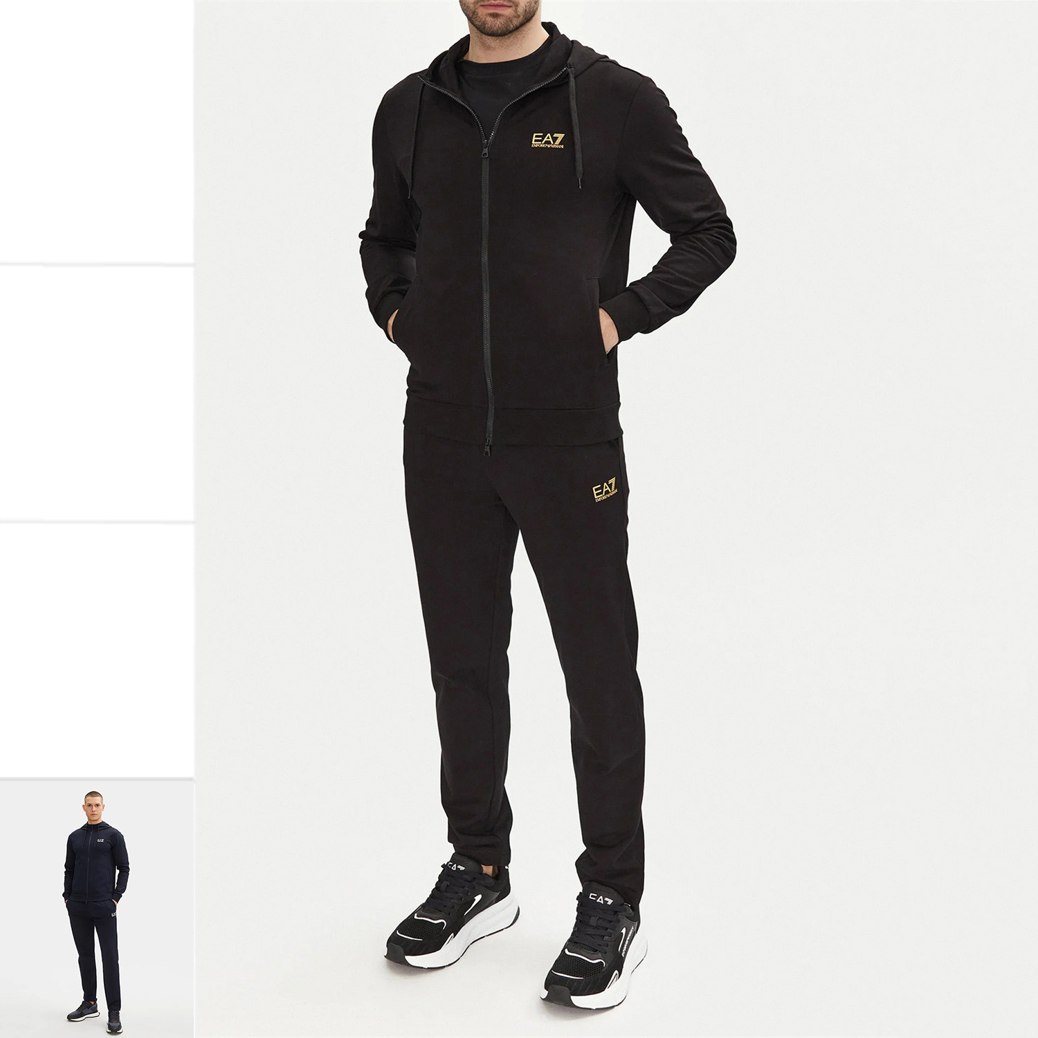 Armani/阿玛尼EA7 男士潮牌时尚休闲连帽运动套装 8NPV62 PJVRZ