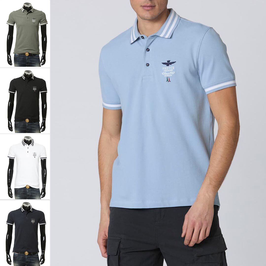 Aeronautica Militare AM 空军 男士时尚短袖POLO衫241PO1758P191